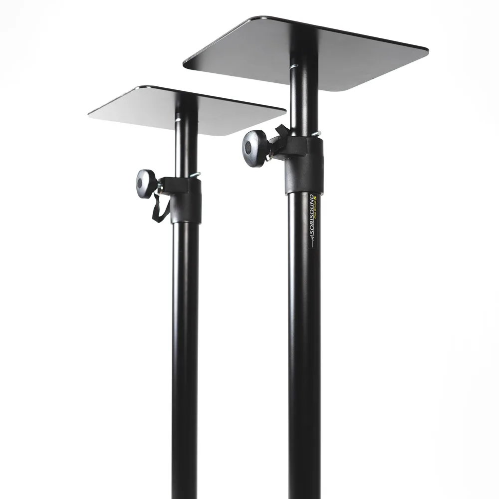 Vista superior bases de apoyo soportes monitores de estudio regulables sorisound