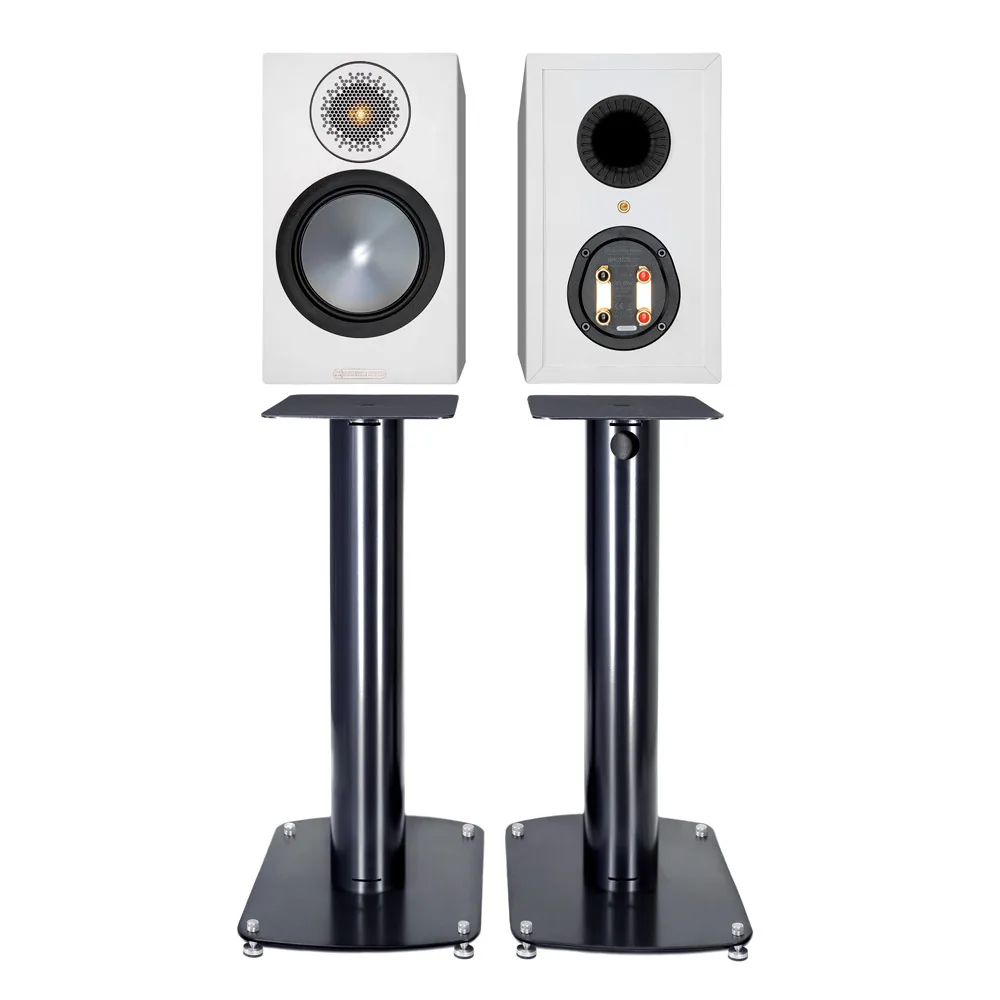 soportes sorisound de 80 cm de altura con pasacables