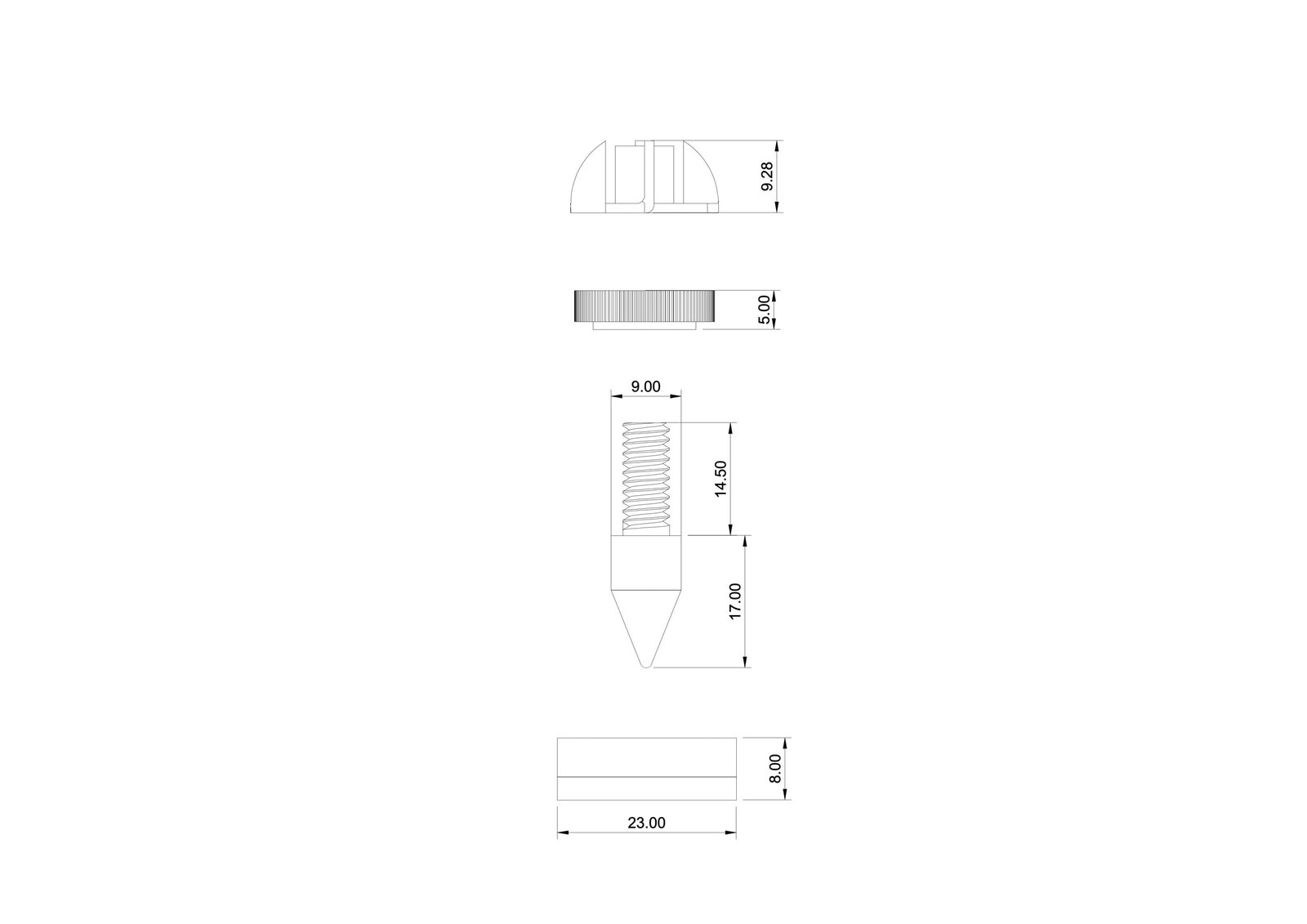 Spikes de desacople acustico SP16-M - Imagen 3