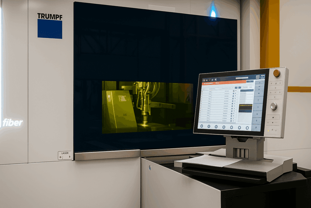 imagen de proceso de corte laser